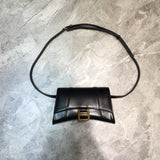 Structured Faux Leather Handbag - Polished Finish | Women's Premium Handbag #1011 - side angle view (image 2) of designer-inspired handbag
