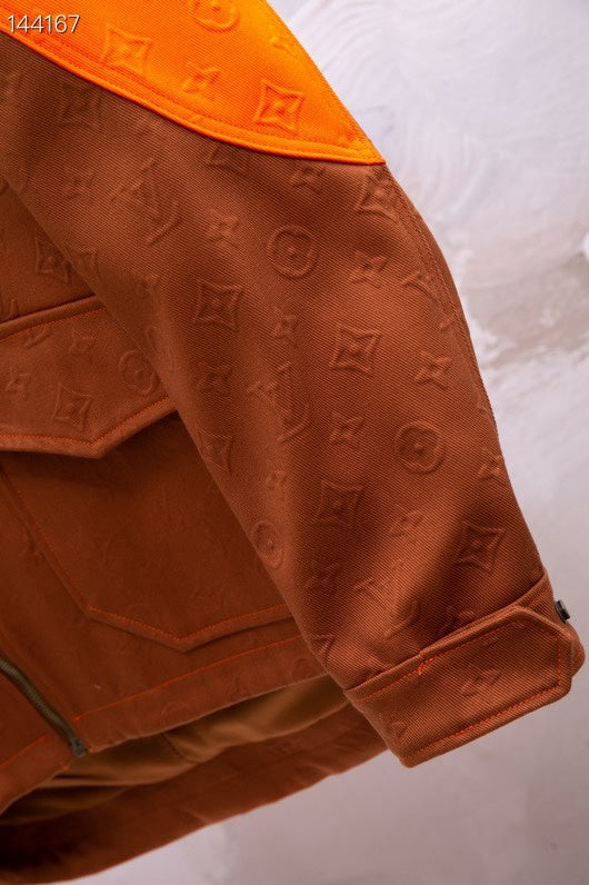 Front view of Louis Vuitton luxury clothing with streetwear-inspired cut