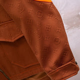 Front view of Louis Vuitton luxury clothing with streetwear-inspired cut