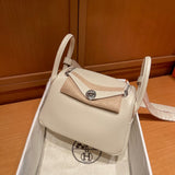 Poised bag shown from front angle