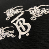 Front view of Polo cotton polo shirt with monogram-inspired silhouette