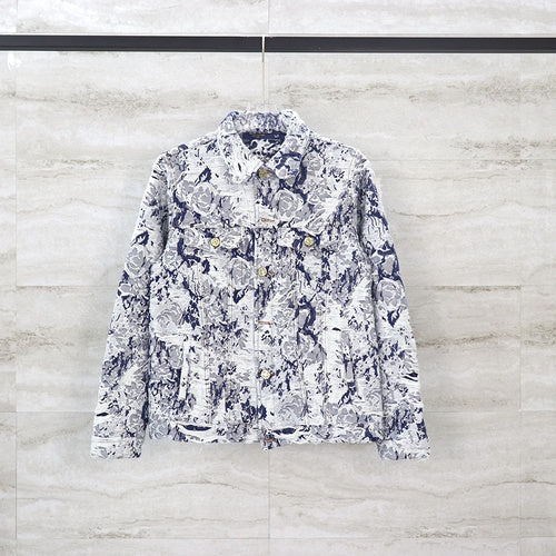 Close-up detail shot of Louis Vuitton luxury clothing with relaxed-fit cut