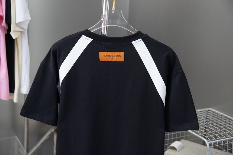 Back view of Louis Vuitton cotton t-shirt with signature branding