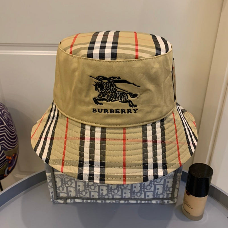 Side view of Burberry unisex cap