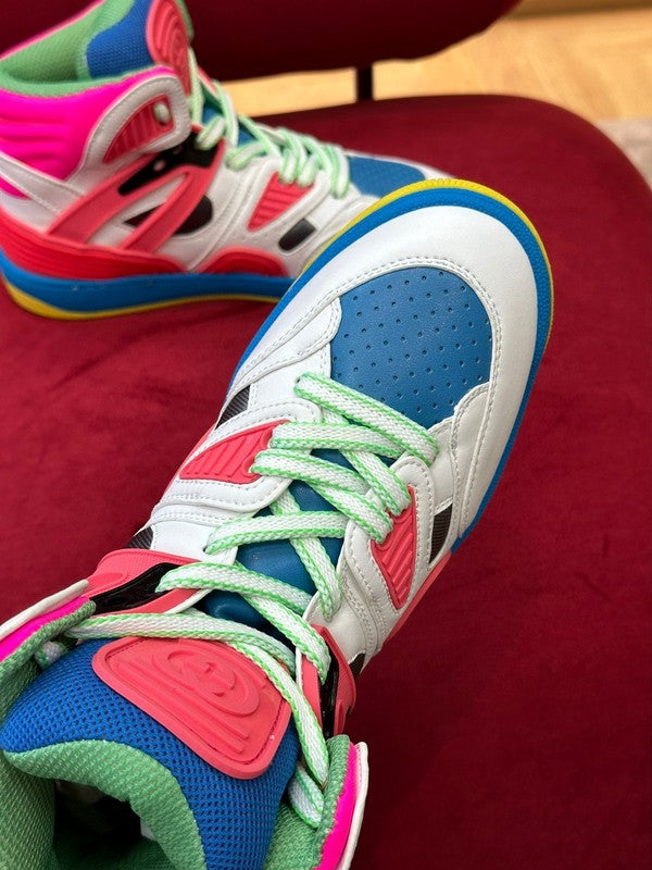Gucci two-tone luxury sneakers view 5 streetwear statement look