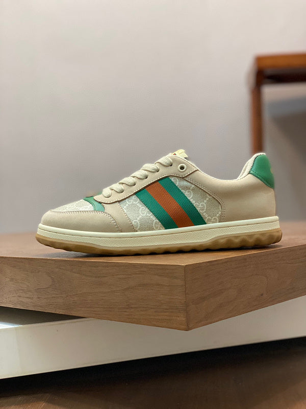 Gucci muted earth tones luxury sneakers view 9 everyday casual design