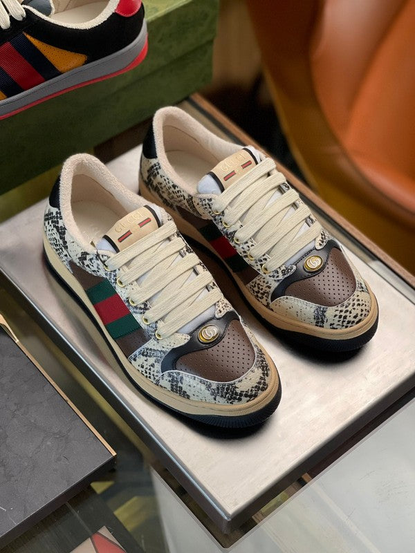 Gucci classic monochrome luxury sneakers view 6 everyday casual design