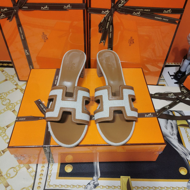 Hermes sandals Style 049 - close-up of refined designer finish