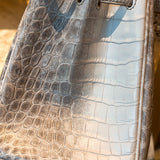  minimalist satchel detail view showing craftsmanship