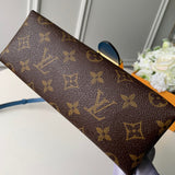 Side profile of sleek structured women's handbag – women's statement bag