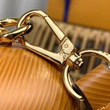 Top view of chic polished women's handbag – women's luxury handbag