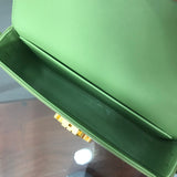 Front view of modern elevated women's handbag – women's designer-style accessory