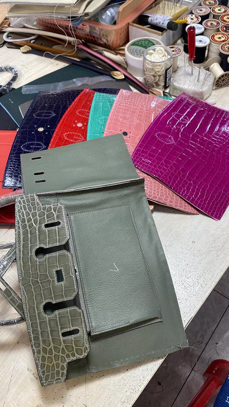 Close-up detail of balanced bag design