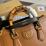 Back view of sleek modern women's handbag – women's statement bag