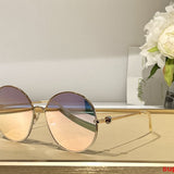 Close-up detail view of Cartier unisex sunglasses