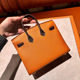 Close-up detail of polished bag design