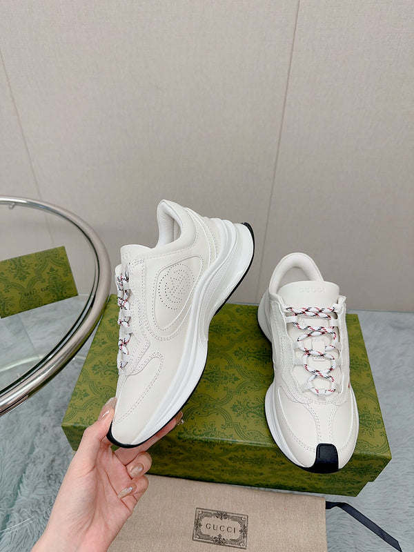 Gucci tonal black luxury sneakers view 5 premium leather build