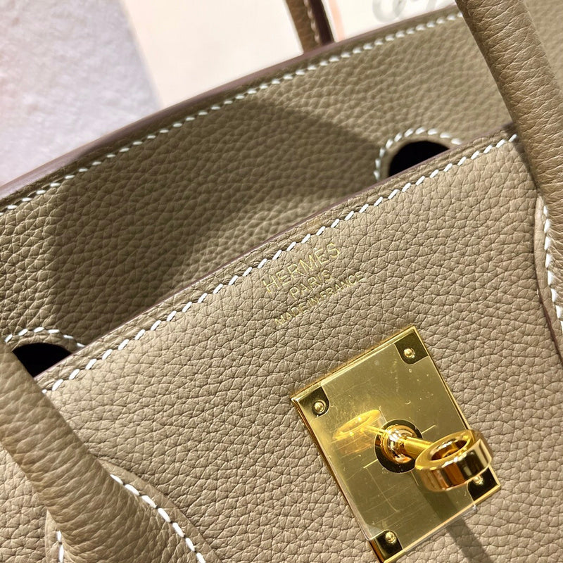 Side view of modernist structured handbag