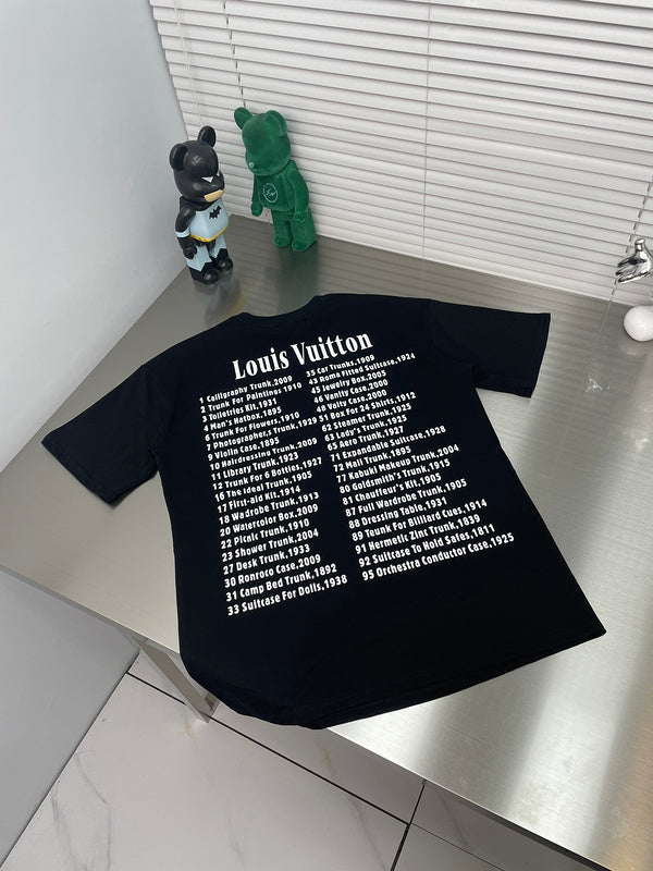 Front view of Louis Vuitton cotton t-shirt with monogram-inspired silhouette