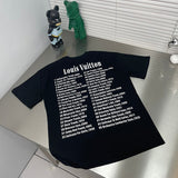 Front view of Louis Vuitton cotton t-shirt with monogram-inspired silhouette