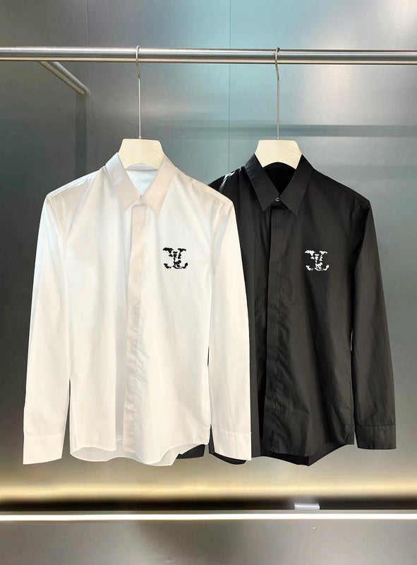 Back view of Louis Vuitton luxury clothing with tailored silhouette