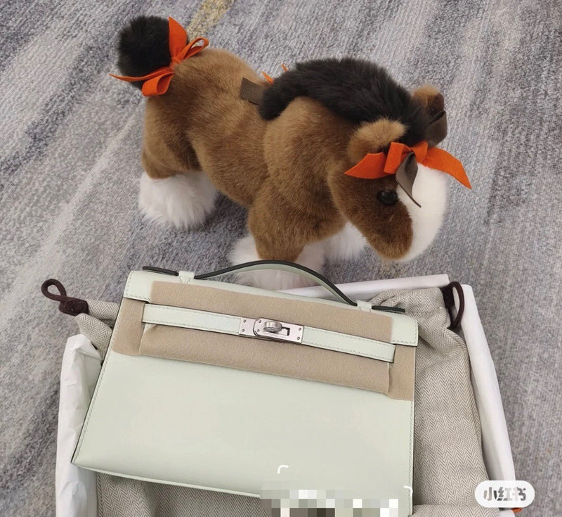 Side view of refined structured handbag