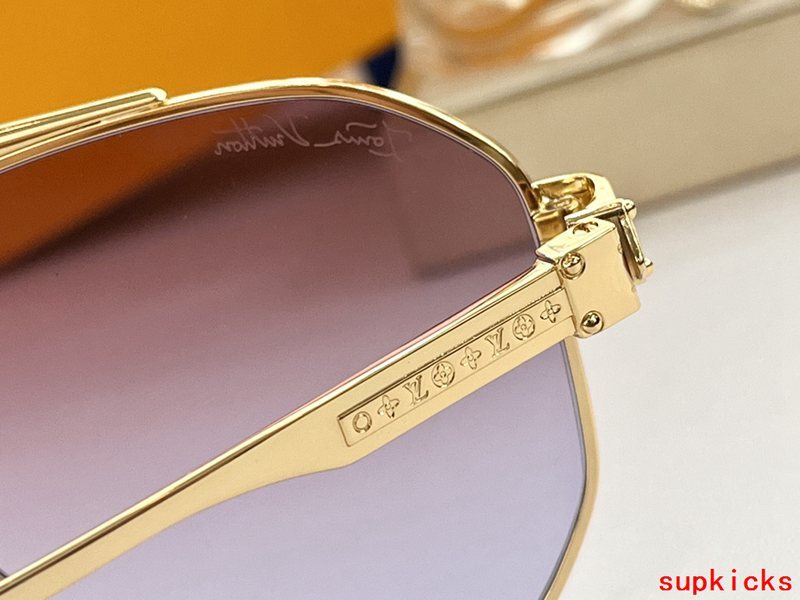 Side view of Louis Vuitton unisex sunglasses