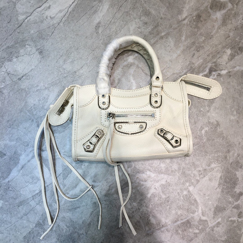 Refined Vegan Leather Handbag - Understated Luxury Look | Women's Fashion Handbag #689 - back view (image 4) of designer-inspired handbag