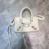 Refined Vegan Leather Handbag - Understated Luxury Look | Women's Fashion Handbag #689 - back view (image 4) of designer-inspired handbag