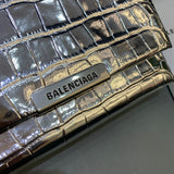 Statement Vegan Leather Handbag - Modern Structured Build | Women's Everyday Carry Handbag #435 - interior view (image 6) of designer-inspired handbag
