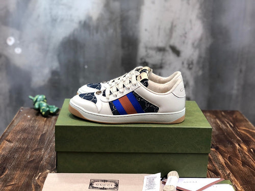 Gucci Fashion sneakers in stone beige chunky sole construction front view