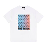 Close-up detail shot of Louis Vuitton cotton t-shirt with contemporary cut