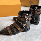 Close-up of Louis Vuitton shoes craftsmanship
