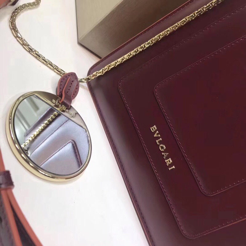 Statement Faux Leather Handbag - Polished Finish | Women's Fashion Handbag #1762 - hardware and detail close-up (image 5) of designer-inspired handbag