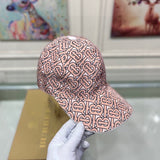 Front view of Burberry unisex cap
