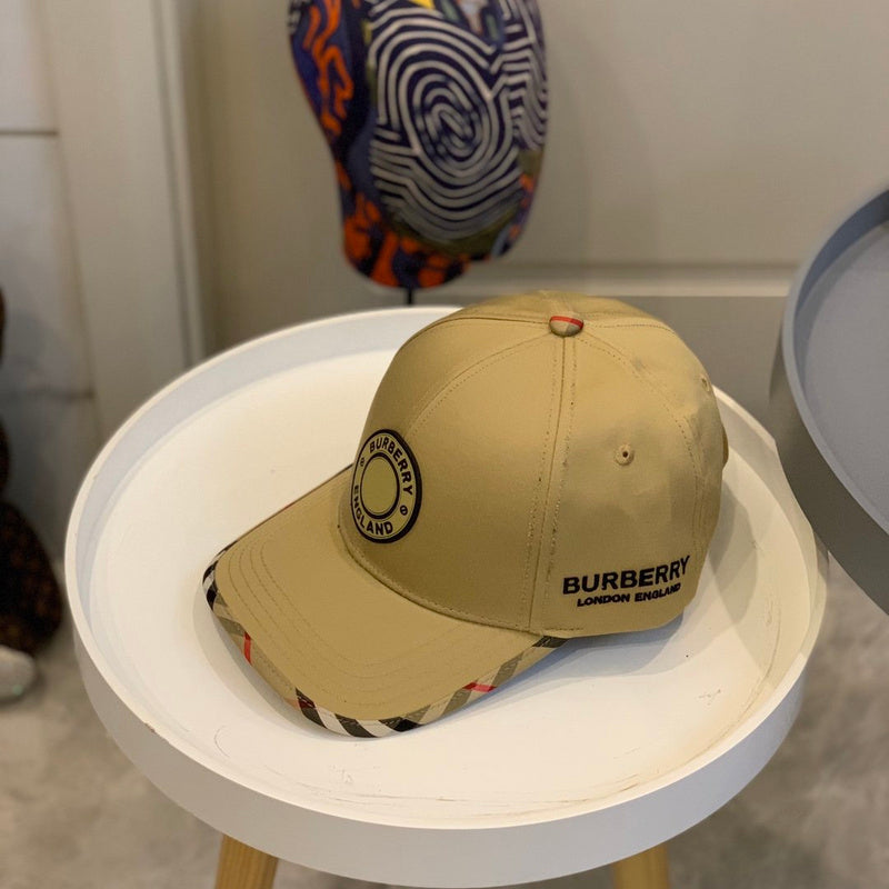 Side view of Burberry unisex cap