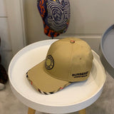 Side view of Burberry unisex cap