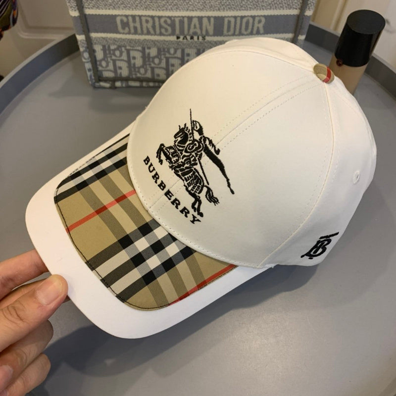 Front view of Burberry unisex cap