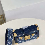 Close-up detail of structured premium women's handbag – women's designer-style accessory