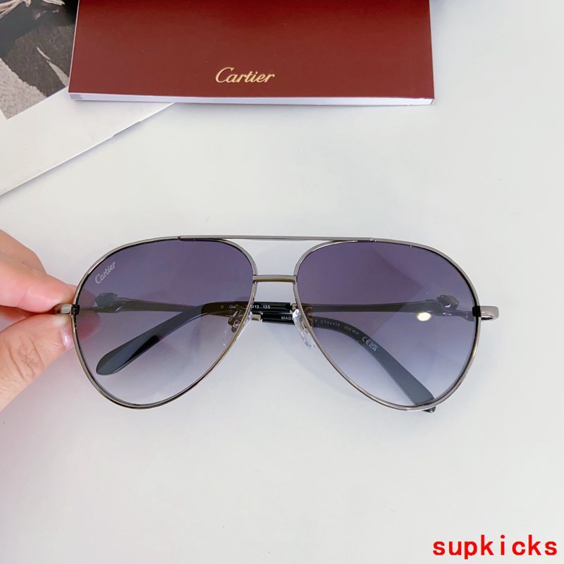 Angled view of Cartier unisex sunglasses