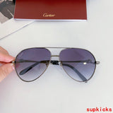 Angled view of Cartier unisex sunglasses