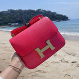 Close-up detail of refined bag design