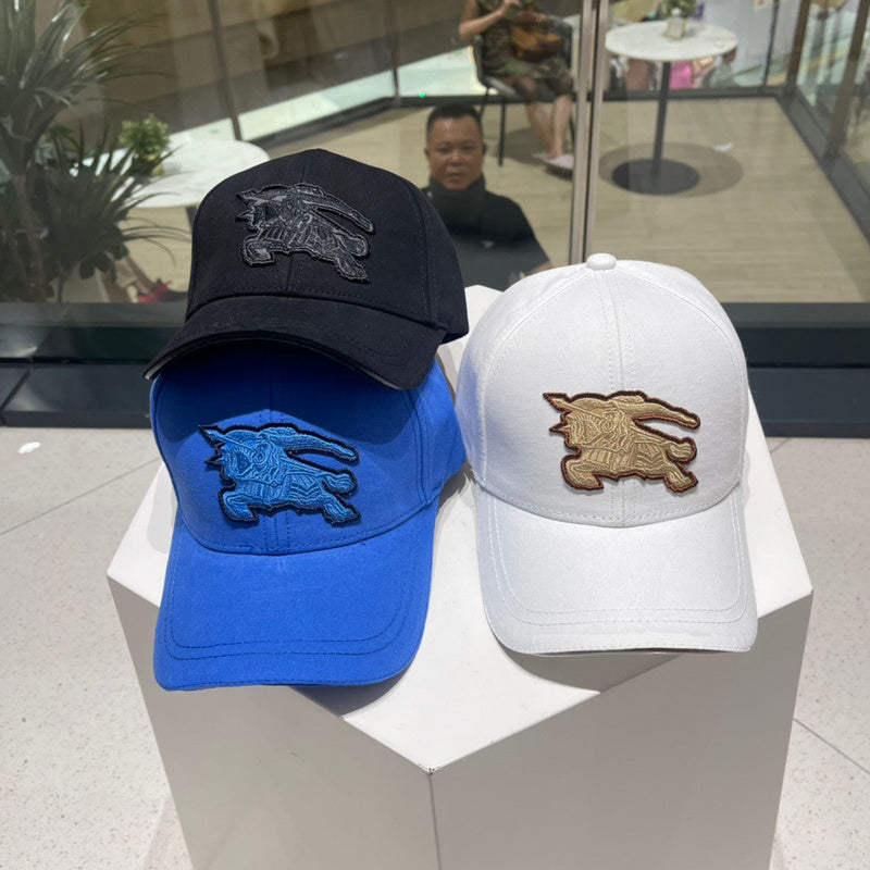 Side view of Burberry unisex cap