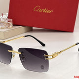 Angled view of Cartier unisex sunglasses