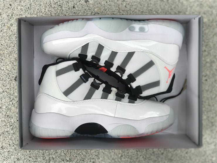 Side profile of Nike two-tone sneakers streetwear statement look