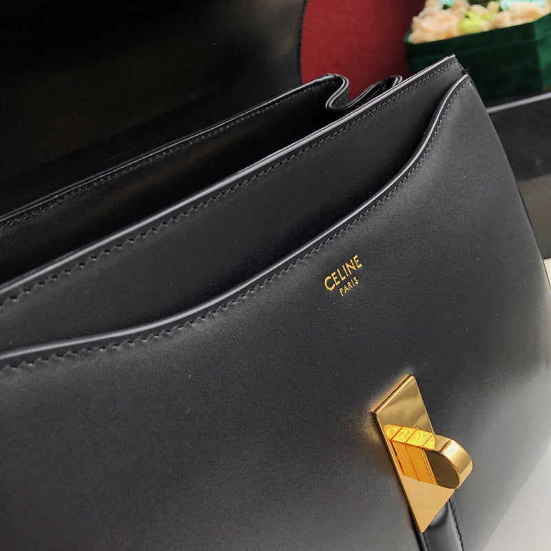 Front view of modern classic women's handbag – women's designer-style accessory