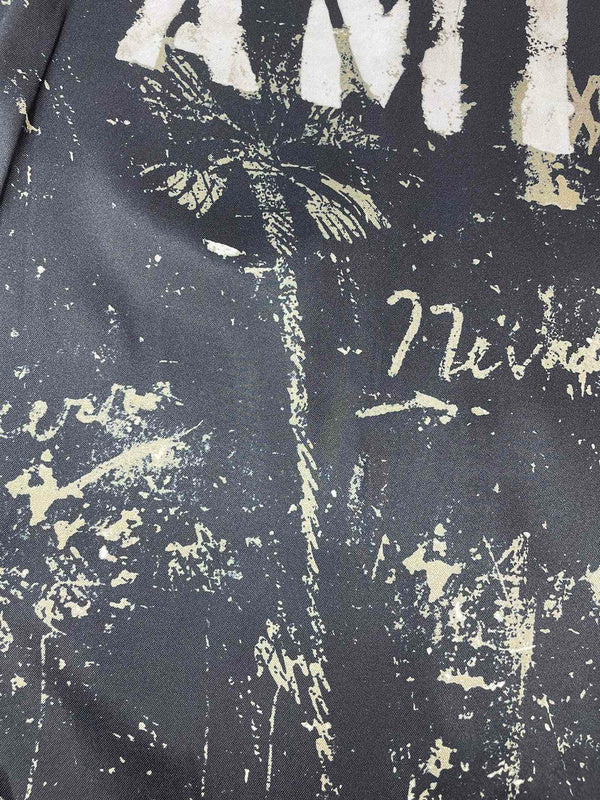 Close-up of Amiri t-shirt craftsmanship