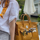 Modern bag shown from front angle