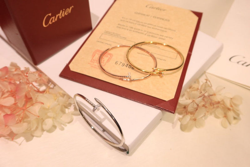 Close-up detail view of Cartier unisex jewelry piece