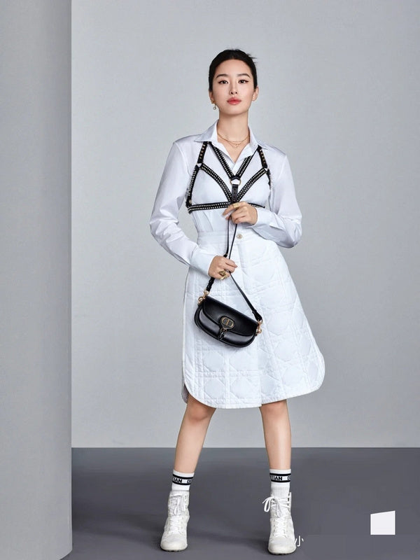 Interior view of refined chic women's handbag – women's designer-style accessory